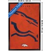 Trends International NFL Denver Broncos - Logo 25 Framed Wall Poster Prints - 3 of 4