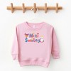 The Juniper Shop Mini Smiley Icons Unicorn Toddler Sweatshirt - 3 of 4