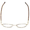 FlexPlus Progressive Lens Blue Light Reading Glasses Model 109 Shiny-Brown 41mm - 4 of 4