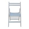 Lyngins 4-Piece Solid Wood Folding Outdoor Accent Chairs, Slatted Seat & Open Back, Patio Folding Chair for Balcony/Wedding/Indoor-Outdoor Events - 4 of 4