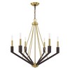 Livex Lighting Beckett 6 - Light Chandelier in  Satin Brass/Bronze - 3 of 4