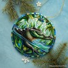Nile Crocodile Stained Glass Style Ceramic Ornament, African Animals Christmas Gift and Decor| OrnamentallyYou - 4 of 4