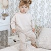 günamüna® Baby Two - Piece Set with DIAPER-ZiP Bamboo Rayon Fleece - Blush - 9-12 Months - 2 of 4