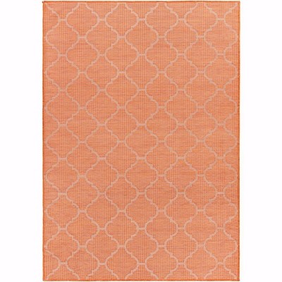 Mark & Day Bussum 2'6"x4' Rectangle Woven Indoor and Outdoor Area Rugs Bright Orange