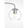 Elegant Lighting Genesis 2 light Chrome and Clear Bath Sconce - 4 of 4