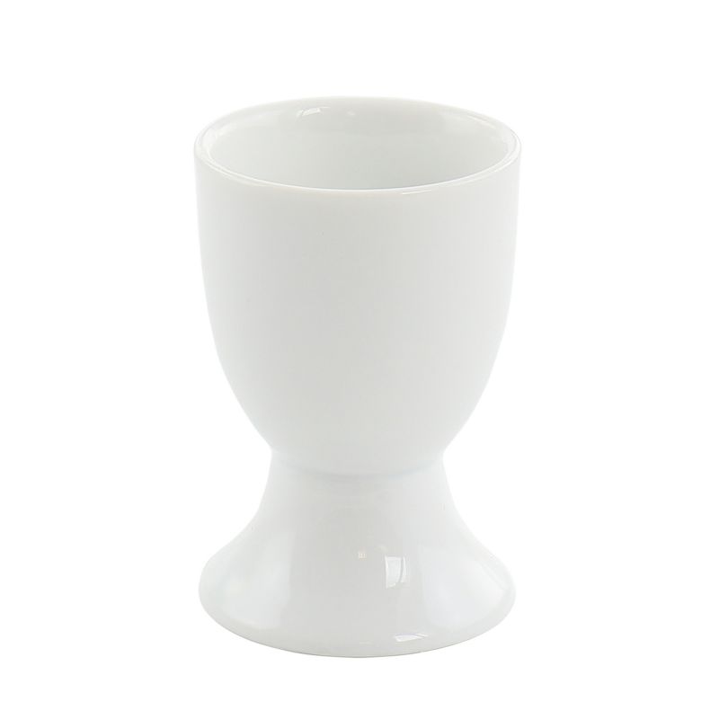 Our Table Simply White 6 Piece Porcelain Footed Egg Cups, 4 of 5