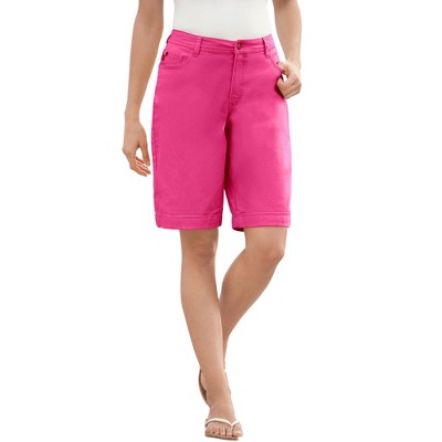 Woman Within Women's Plus Size Stretch Denim Jean Bermuda Short