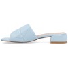 Journee Collection Womens Elidia Slip On Block Heel Vegan Leather Sandals - 2 of 4