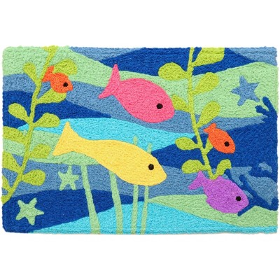 Jellybean Colorful Swimmers Doormat – Bright, Fun Welcome Mat for Poolside, Patio, or Entryway with Vibrant Swimmer Design, 20"X30"