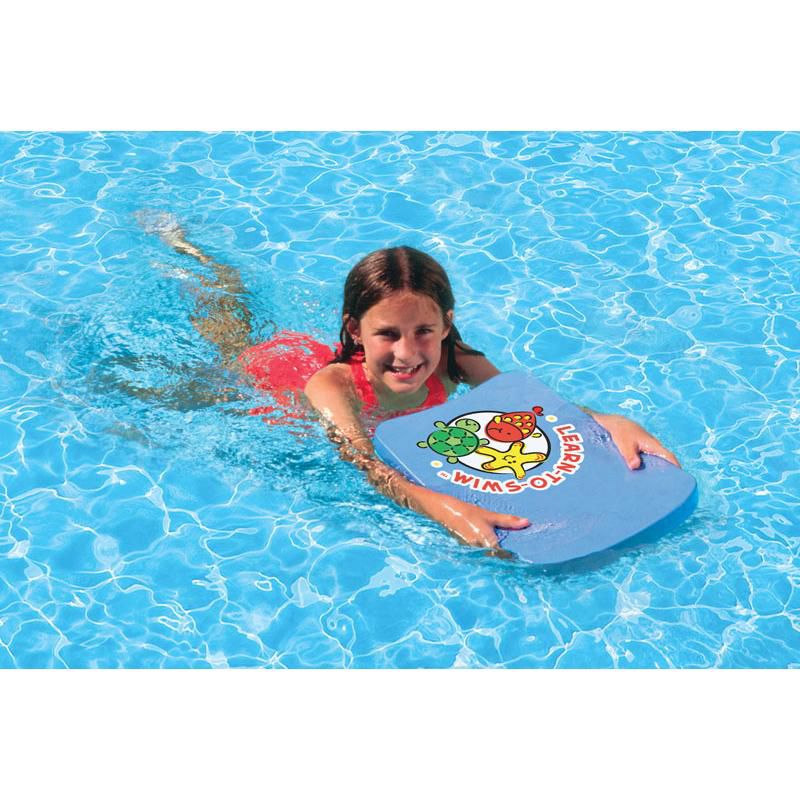 Pool Master 17.5" Children's 1-Person Learn-to-Swim Kick Board - Blue/Red, 2 of 4