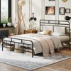 MaseiKar FULL Size Open-Frame Bed with Upholstered Headboard 78.5" x 54.9" x 41.7" - 2 of 4