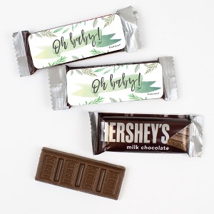 44 Pcs Baby Shower Candy Hershey's Snack Size Chocolate Bar Party Favors (19.8 oz, Approx. 44 Pcs) - Botanical - 1 of 2