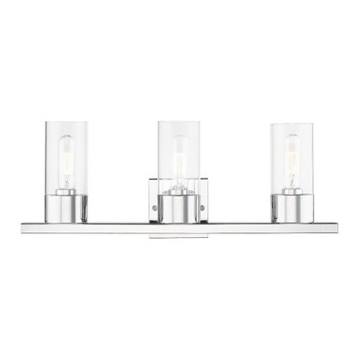 Livex Lighting Carson 3 - Light Vanity in  Polished Chrome