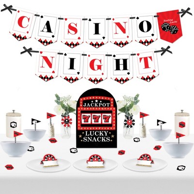 Big Dot of Happiness Las Vegas - DIY Casino Party Signs - Snack Bar Decorations Kit - 50 Pieces
