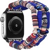 Worryfree Gadgets Fashion Preppy Stack Handmade Elastic Band for Apple Watch 38/40/41mm - image 3 of 4