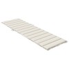 vidaXL Sun Lounger Cushion - Melange Cream - Outdoor/Indoor Polyester Seat Pad for Garden, Patio, or Living Room Furniture - 78.7” x 27.6” x 1.6” - 4 of 4