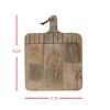 Wide Rectangle Hand Carved Wood Serving Cutting Board - Foreside Home & Garden - 3 of 4