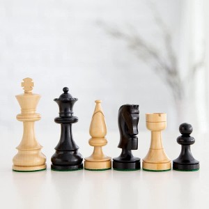 WE Games Wooden Russian Style Chess Pieces, Weighted with 3.5 in. King - 1 of 4