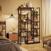 LITTLE TREE 70.86" 6 Tier Bookshelf Brown - 3 of 4