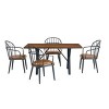 5-Piece Dining Set,Dining Set With Metal Legs,Dining Table Set For 4,Dining Set Of 4 Chairs,Indoor Dining Set For Dining Room-Cuddlewood - 3 of 4
