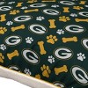 NFL Green Bay Packers Bones Repeat Faux Shearling Pet Bed - 2 of 3