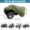 Unique Bargains Outdoor 190T-PU Waterproof Double Stitched Seams ATV Cover Green - 2 of 4