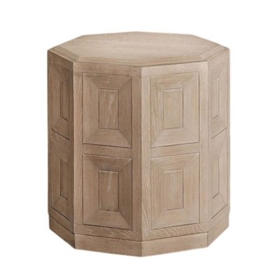 Royal Hampton Accent Side End Table, Tawny Brown Wood, Rectangular 20 Inch