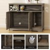 Cat Litter Box Enclosure, Hidden Litter Box Furniture with Scratch Pad - 3 of 4