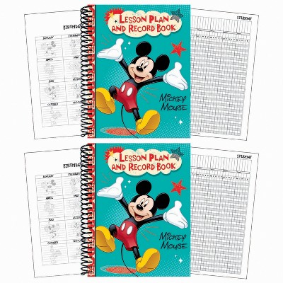 Eureka Mickey Lesson Plan & Record Book, Pack of 2