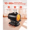 VEVOR 125000 BTU Radiant Kerosene Diesel Heater, Portable Industrial Space Heater with Adjustable Temp & Wheels, Black - 3 of 4