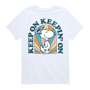 Boys' - Peanuts - Keep On Short Sleeve Graphic T-Shirt - 1 of 4