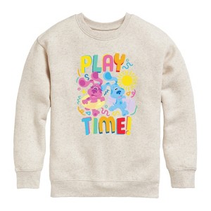 Boys' - Blue's Clues & You! - Play Time Graphic Long Sleeve Fleece Sweatshirt - 1 of 3