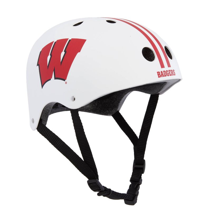 NCAA Wisconsin Badgers Multi-Sport Helmet - White, 5 of 7