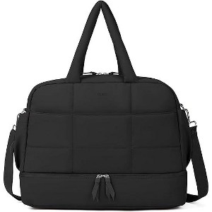 CLUCI Weekender Travel Bag for Women Puffer Tote Bag Carry On Duffle Overnight Bags with Shoe Compartment - 1 of 3