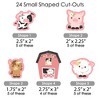 Big Dot of Happiness Girl Farm Animals - DIY Shaped Pink Barnyard Baby Shower or Birthday Party Cut-Outs - 24 Count - 3 of 4