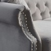 CAVINAS Upholstered Sofa Tufted Couch with Rolled Arms and Nailhead, Chesterfield Sofa, Loveseat Sofa with Pillows, Velvet Sofa for Living Room - 3 of 4