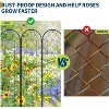 Coucheta 75x21in Arch Decoration Garden Trellis, Metal Trellis for Climbing Plants, Rustproof Trellis&Black Coating, Plant Trellis for Supporting - 4 of 4
