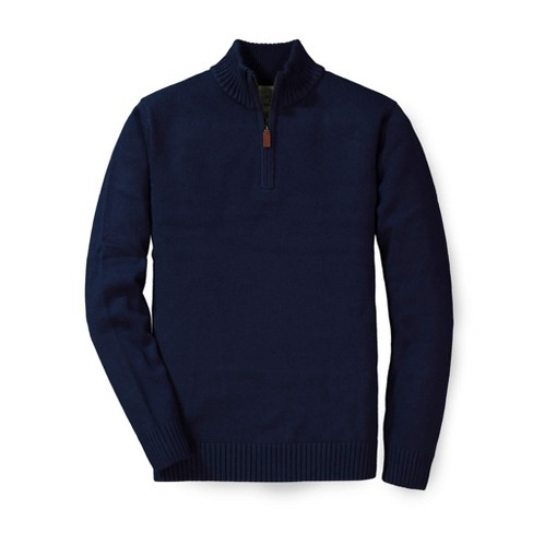 Hope u0026 Henry Mens' Half Zip Pullover Sweater (navy Blue Half Zip, X-large)  : Target