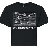 Women's - Star Wars - The Mandalorian N1 Starfighter Cropped Graphic T-Shirt - 2 of 4