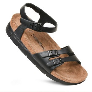 Aerothotic - Whitney Open Toe Genuine Leather Platform Sandals with Adjustable Ankle Strap - 1 of 3