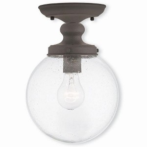 Livex Lighting Northampton 1 - Light Flush Mount in  Bronze - 1 of 1