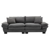 NicBex Corduroy Sofa Sleeper Loveseat Sturdy 550lbs Capacity for Bedroom/Living Room/Apartment - 3 of 4