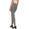 Premium Women's Stretch Ponte Pants With 5 Stylish Pockets - Perfect for Wear to Work - Dressy Leggings MS-1000 Light Grey Large - 2 of 3