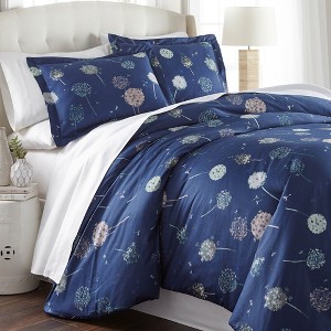 Southshore Fine Living Dandelion Dreams 300 Thread-Count 100% Cotton Sateen Duvet Cover Set - 1 of 4