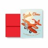 Paper Frenzy Aviator Pilot Santa in an Airplane Christmas Holiday Cards with Red Envelopes - 25 pack - 3 of 3