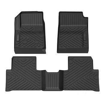 TPE Floor Mats Compatible with Chevy Colorado Crew Cab/GMC Canyon Crew Cab, All-Weather Car Floor Liners