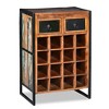 vidaXL Wine Rack for 16 Bottles Solid Reclaimed Wood - 2 of 4