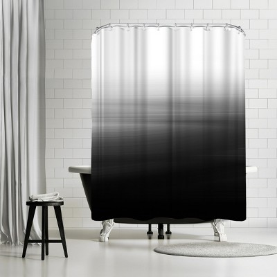 Americanflat Abstract Black by Emanuela Carratoni 71" x 74" Shower Curtain