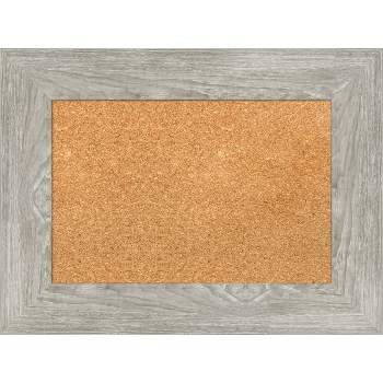 Amanti Art Dove Greywash Framed Corkboard, Natural Cork