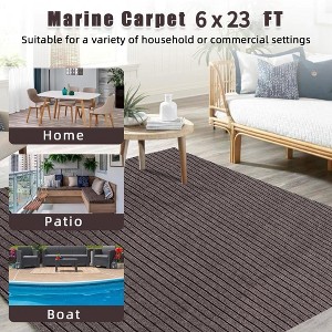 6x23FT Marine Boat Carpet - Waterproof, Non-Slip Outdoor Rug for Deck, Patio, Camping - 1 of 4